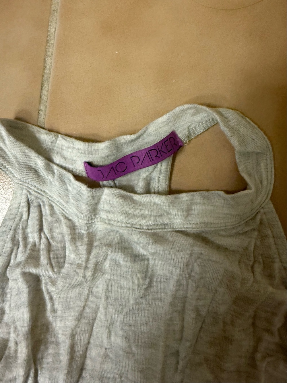 Light Gray Racerback Tank Top - Picture 3 of 3
